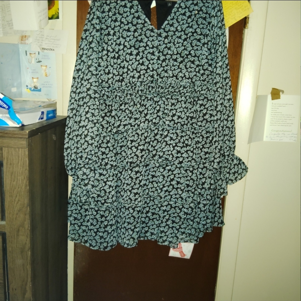 TORRID Mini Lurex Chiffon Tiered Dress 2XL - Picture 6 of 9